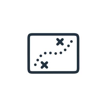 Navigation or gps icon isolated on a white background. navigation symbols for web and mobile applications. Line vector sign.