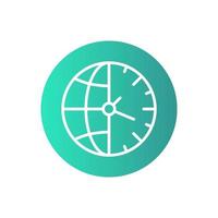 time zone vector icon