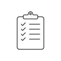 clipboard checklist vector icon