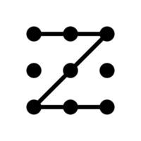 screen lock pattern vector icon