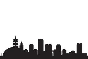 industrial city skyline silhouette vector illustration