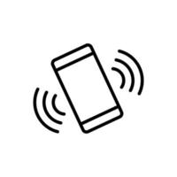 phone vibration vector icon