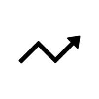 rise up arrow vector icon