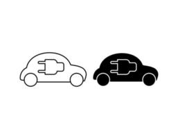 eco car plug vectoricon vector