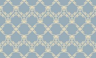 Abstract arabesque seamless pattern. Linear floral geometric line ornament. Artistic  backdrop in arab asian decorative style vector