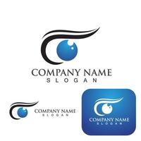 Eye Care vector logo design