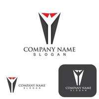 work suit logo and symbol vector image