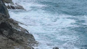 ondas da costa do oceano video