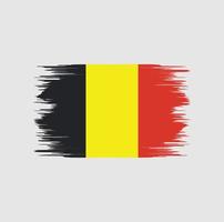 Belgium Flag Brush vector