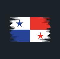 Panama Flag Brush vector