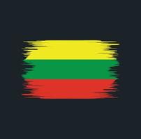 Lithuania Flag Brush vector