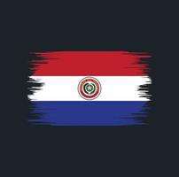 cepillo de bandera de paraguay vector