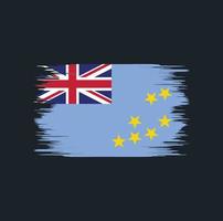 cepillo de la bandera de tuvalu vector