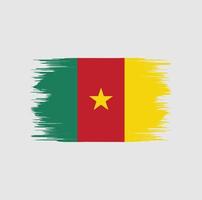 Cameroon Flag Brush vector