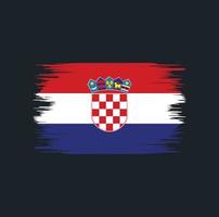 Croatia Flag Brush vector