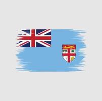 Fiji Flag Brush vector