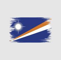 Marshall Islands Flag Brush vector