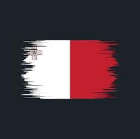 Malta Flag Brush vector