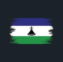 Lesotho Flag Brush vector