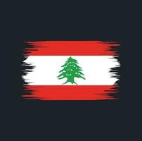 Lebanon Flag Brush vector