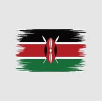 Kenya Flag Brush vector