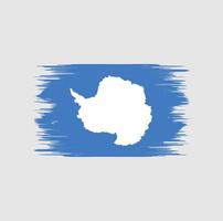 Antarctica Flag Brush vector