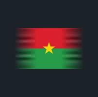 cepillo de bandera de burkina faso. bandera nacional vector