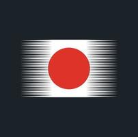 Japan Flag Brush. National Flag vector