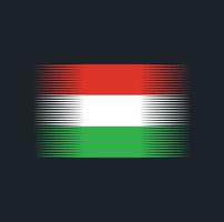 Hungary Flag Brush. National Flag vector