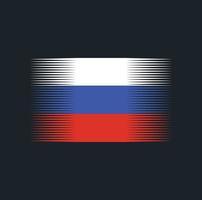 cepillo de bandera de rusia. bandera nacional vector