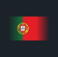 pincel de bandera portuguesa. bandera nacional vector