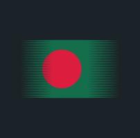 cepillo de bandera de bangladesh. bandera nacional vector