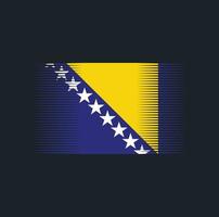 Bosnia Herzegovina Flag Brush. National Flag vector