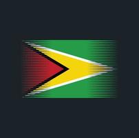 Guyana Flag Brush. National Flag vector