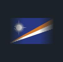 Marshall Islands Flag Brush. National Flag vector