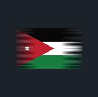 Jordan Flag Brush. National Flag vector