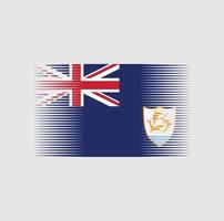 Anguilla Flag Brush. National Flag vector