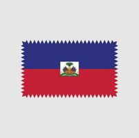 Diseño vectorial de la bandera de Haití. bandera nacional vector