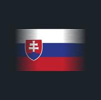 Slovakia Flag Brush. National Flag vector