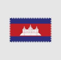 diseño vectorial de la bandera de camboya. bandera nacional vector