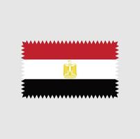 diseño vectorial de la bandera de egipto. bandera nacional vector