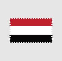 diseño vectorial de la bandera de yemen. bandera nacional vector