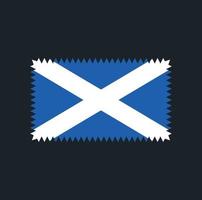 diseño vectorial de la bandera de Escocia. bandera nacional vector