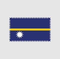 diseño vectorial de la bandera de nauru. bandera nacional vector