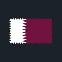 diseño vectorial de la bandera de qatar. bandera nacional vector