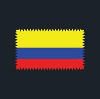 diseño vectorial de la bandera de colombia. bandera nacional vector