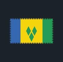 Saint Vincent and the Grenadines Flag Vector Design. National Flag