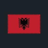 diseño vectorial de la bandera de albania. bandera nacional vector