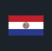 diseño vectorial de bandera paraguaya. bandera nacional vector