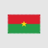 diseño vectorial de la bandera de burkina faso. bandera nacional vector